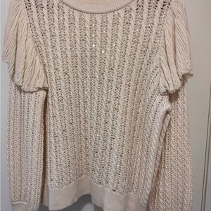 Alice + Olivia Cream Knit Sweater
